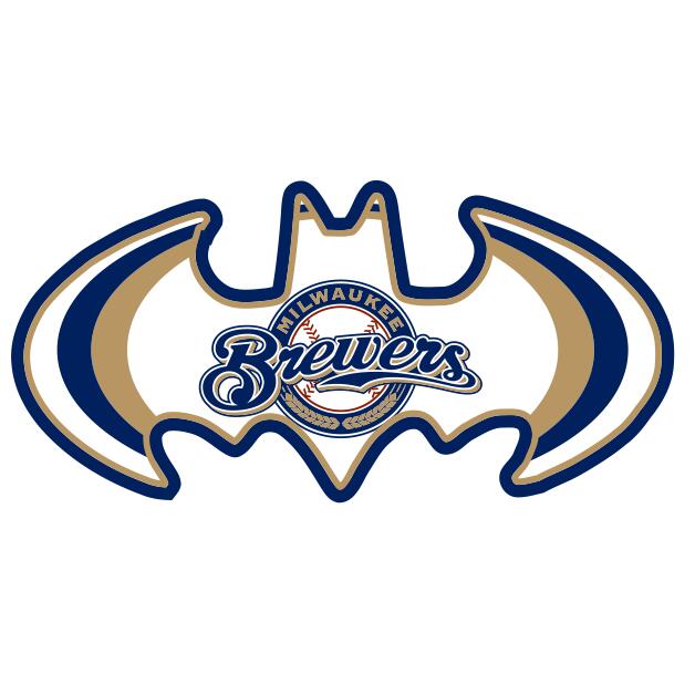 Milwaukee Brewers Batman Logo fabric transfer